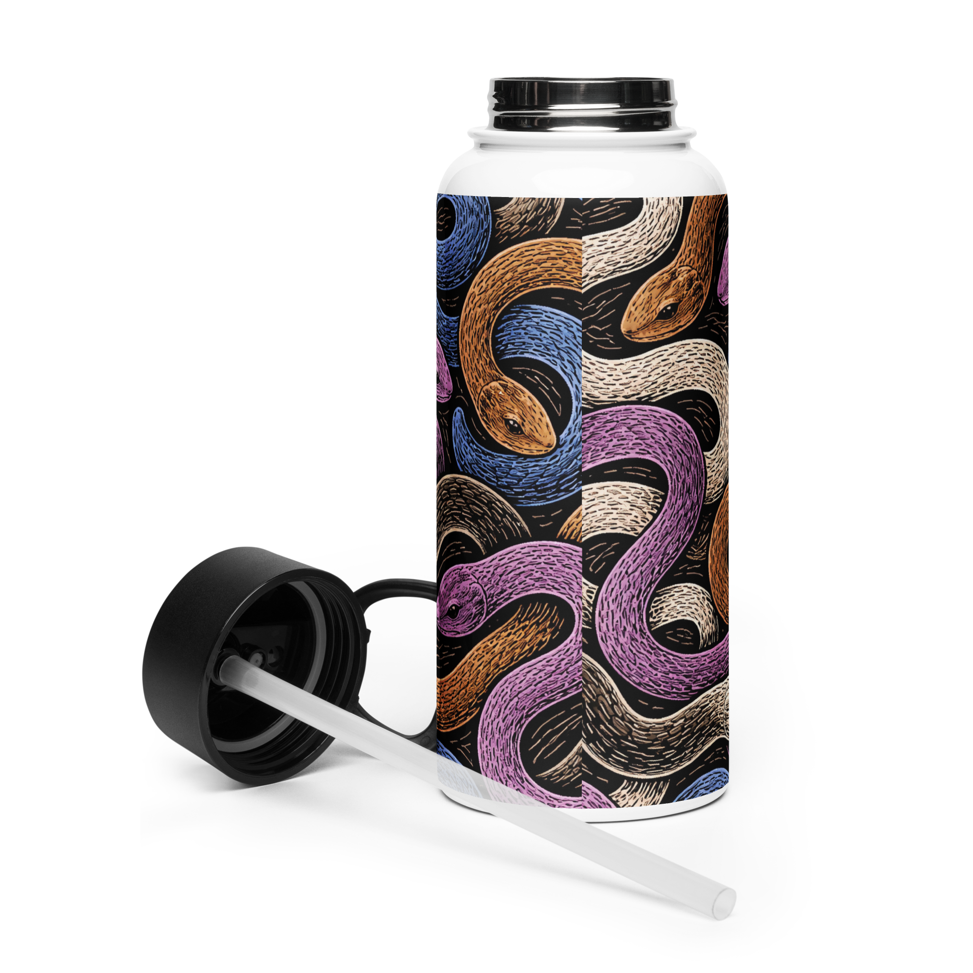 Snake Rank Stainless Steel Water Bottle
