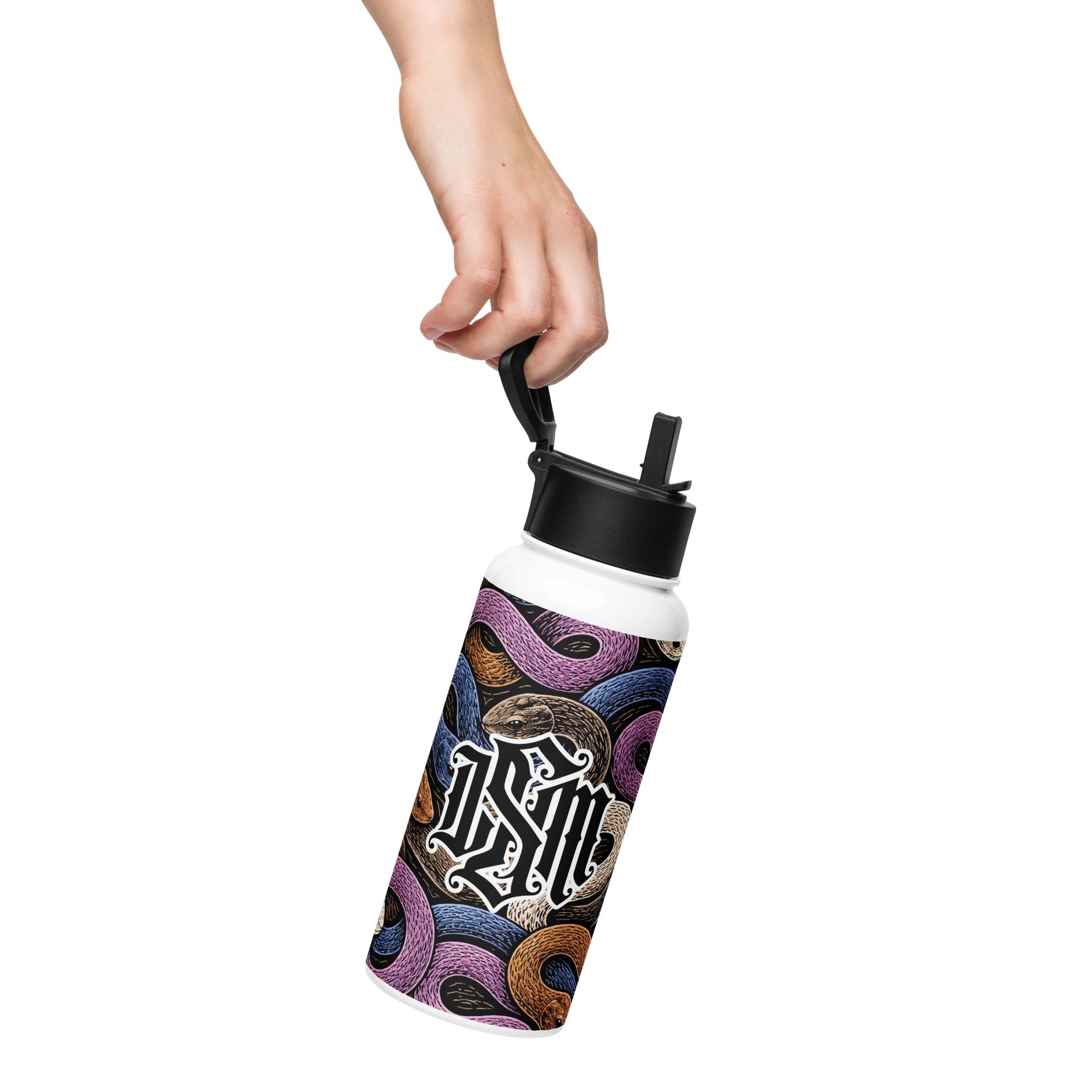 Snake Rank Stainless Steel Water Bottle
