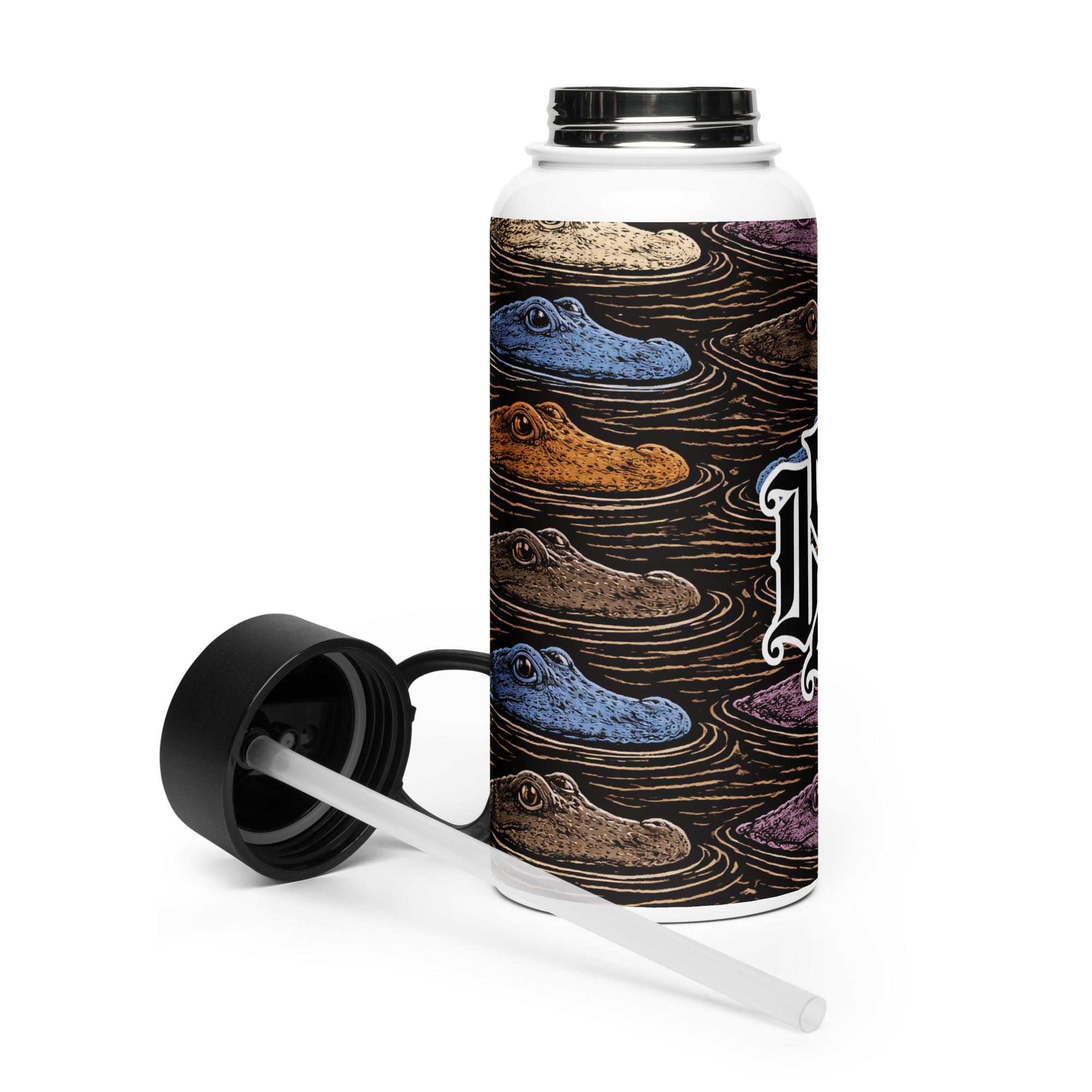 Alligator Rank Stainless steel water bottle
